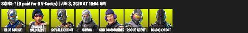 [PC/PSN/XBOX] | 7 skins | Floss | Black Knight | Sparkle Specialist | Royale Knight | Blue Squire | Havoc | Sub Commander | Rogue Agent | AC/DC | Full Access