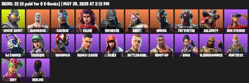 [PC/PSN/XBOX] | 22 skins | Omega | Rogue Agent | Ragnarok | Carbide | Valor | Enforcer | Drift | The Visitor | Calamity | Sun Strider | DJ Yonder | Full Access