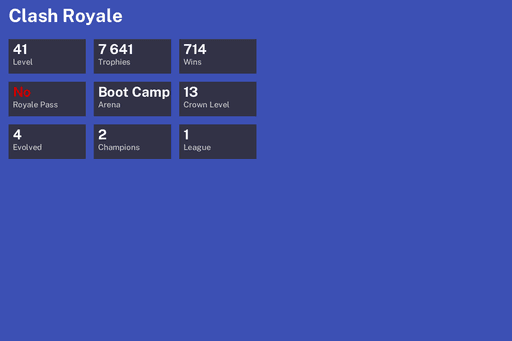 [KT13] | Level 41 | 7641 Trophies | Boot Camp | 714 Wins | 4 Evol. | 2 Champ. | BS Lv.123 | CoC TH7 | Full Access