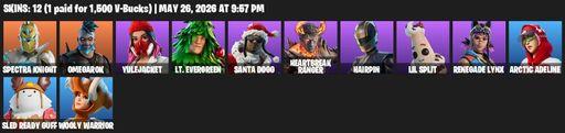 [PC] | 12 skins | Spectra Knight | Omegarok | Yulejacket | Lt. Evergreen | Santa Dogg | Heartbreak Ranger | Hairpin | Lil Split | Renegade Lynx | Full Access