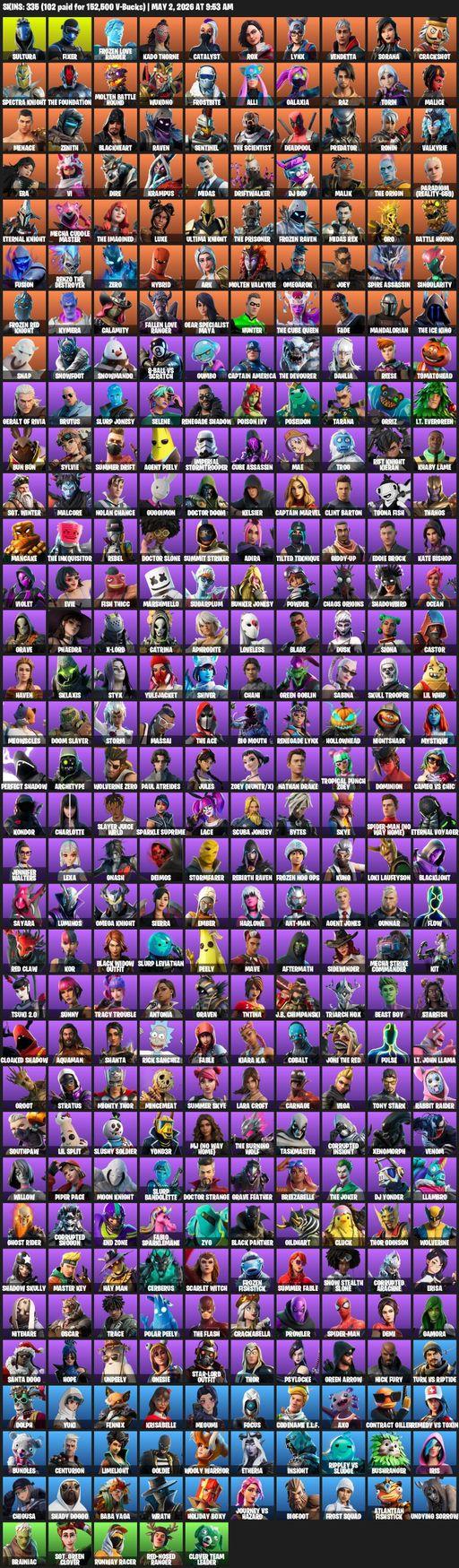 [PC/PSN/XBOX] | 335 skins | Lara Croft | Sultura | Fixer | Frozen Love Ranger | Kado Thorne | Catalyst | Rox | Lynx | Vendetta | Sorana | Crackshot | Full Access