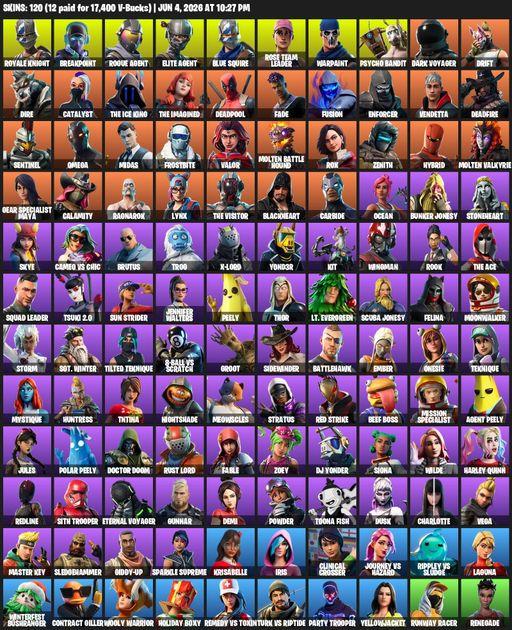 [PC/PSN] | 120 skins | Leviathan Axe | Take The L | OG STW | Royale Knight | Elite Agent | Blue Squire | Omega | Breakpoint | Rogue Agent | Full Access