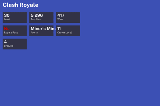 [KT11] | Level 30 | 5296 Trophies | Miner's Mine | 417 Wins | 4 Evol. | BS Lv.75 | Full Access