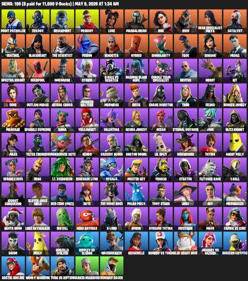 [PC/XBOX] | 105 skins | Point Patroller | Trilogy | Breakpoint | Prodigy | Luxe | Mandalorian | Rox | Ruin | Gear Specialist Maya | Catalyst | Full Access