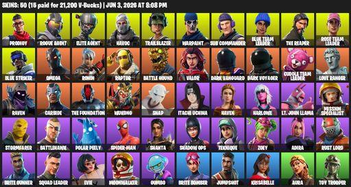 [PC/PSN/XBOX] | 50 skins | Take The L | OG STW | The Reaper | Elite Agent | Omega | Prodigy | Rogue Agent | Havoc | Trailblazer | Warpaint | Full Access