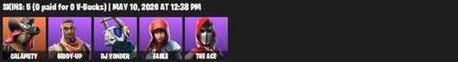 [PC/PSN] | 5 skins | 1550 V-bucks | Calamity | Giddy-up | DJ Yonder | Fable | The Ace | Reckoning | Blade of the Waning Moon | EVA | Guiding Glow | Full Access