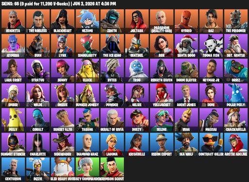 [PC/XBOX] | 65 skins | Lara Croft | Vendetta | The Ageless | Blackheart | Nezumi | Zenith | Joltara | Paradigm (Reality-659) | Hybrid | Raz | Full Access