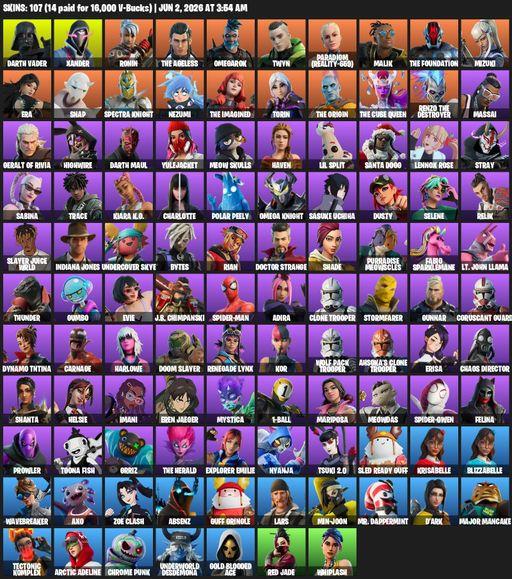 [PC/PSN] | 107 skins | Darth Vader | Xander | Ronin | The Ageless | Omegarok | Twyn | Paradigm (Reality-659) | Malik | The Foundation | Mizuki | Era | Full Access