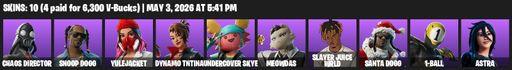 [PC/PSN/XBOX] | 10 skins | Chaos Director | Snoop Dogg | Yulejacket | Dynamo TNTina | Undercover Skye | Meowdas | Slayer Juice WRLD | Santa Dogg | Full Access