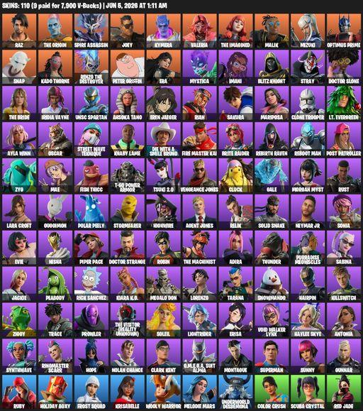 [PC/XBOX] | 110 skins | Lara Croft | Raz | The Origin | Spire Assassin | Joey | Kymera | Valeria | The Imagined | Malik | Mizuki | Optimus Prime | Full Access