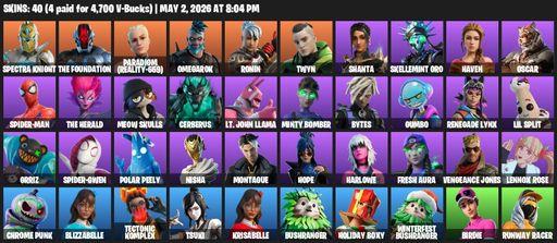 [PC/PSN/XBOX] | 40 skins | Spectra Knight | The Foundation | Paradigm (Reality-659) | Omegarok | Ronin | Twyn | Shanta | Skellemint Oro | Haven | Full Access