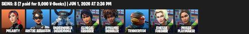 [PC/PSN/XBOX] | 8 skins | Polarity | Arctic Assassin | Underworld Desdemona | Clinical Crosser | Dynamic Dribbler | Triggerfish | Finesse Finisher | Full Access