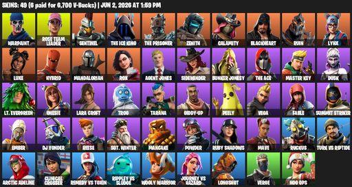 [PC/PSN] | 49 skins | OG STW | Lara Croft | Mako | Warpaint | Rose Team Leader | Sentinel | The Ice King | The Prisoner | Zenith | Calamity | Full Access