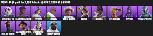 [PC/PSN] | 14 skins | Agent Patch | Fashion Banshee | Yoo-mi | Russel | Die With A Smile Bruno | Bernie | Danica | Tide Strider | Augury | Full Access