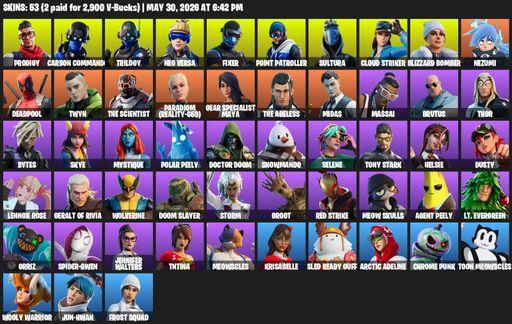 [PC/XBOX] | 53 skins | Prodigy | Carbon Commando | Trilogy | Neo Versa | Fixer | Point Patroller | Sultura | Cloud Striker | Blizzard Bomber | Nezumi | Full Access