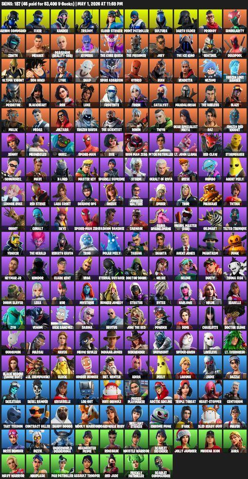 [PC/PSN/XBOX] | 187 skins | Lara Croft | Carbon Commando | Fixer | Xander | Trilogy | Cloud Striker | Point Patroller | Sultura | Darth Vader | Full Access
