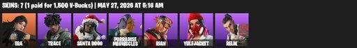 [PC/PSN/XBOX] | 7 skins | Era | Trace | Santa Dogg | Purradise Meowscles | Rian | Yulejacket | Relik | Nomad's Spear | Hunter's Reach | Lucha Slashers | Full Access
