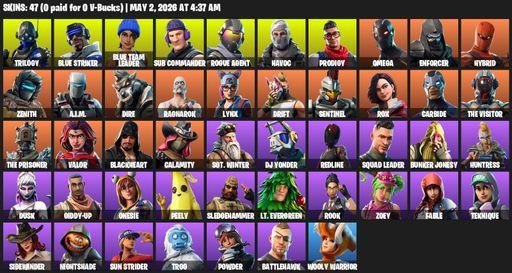 [PC/XBOX] | 47 skins | Omega | Trilogy | Blue Striker | Blue Team Leader | Sub Commander | Rogue Agent | Havoc | Prodigy | Enforcer | Hybrid | Zenith | Full Access