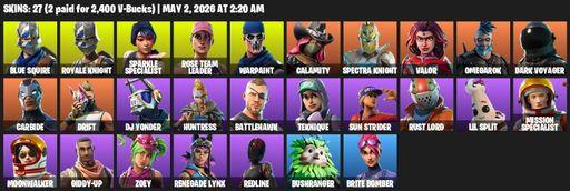 [PC/PSN] | 27 skins | 1450 V-bucks | Take The L | Floss | OG STW | Sparkle Specialist | Royale Knight | Blue Squire | Rose Team Leader | Warpaint | Full Access