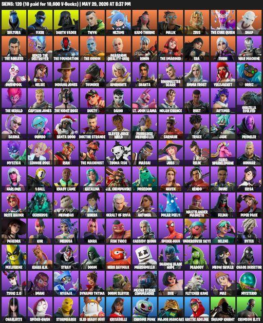 [PC/PSN/XBOX] | 120 skins | Sultura | Fixer | Darth Vader | Twyn | Nezumi | Kado Thorne | Malik | Zeus | The Cube Queen | Snap | The Ageless | Full Access