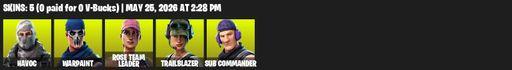 [PC/PSN/XBOX] | 5 skins | OG STW | Havoc | Warpaint | Rose Team Leader | Trailblazer | Sub Commander | Ol' Woody | Solar Slicer | Tenderizer | Full Access