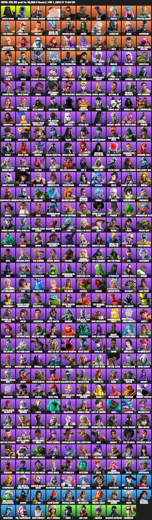 [PC/PSN] | 339 skins | Lara Croft | Darth Vader | Breakpoint | Eternal Knight | Peter Griffin | Joey | Malik | Fade | Mizuki | Alli | Spectra Knight | Full Access