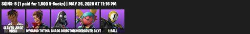[PC/PSN/XBOX] | 5 skins | Slayer Juice WRLD | Dynamo TNTina | Chaos Director | Undercover Skye | 1-Ball | B Splat | Electro Pairing Blades | Full Access