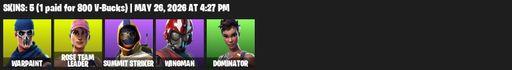 [PC/PSN] | 5 skins | OG STW | Warpaint | Rose Team Leader | Summit Striker | Wingman | Dominator | Ol' Woody | Close Shave | Rose Glow | Mean Streak  | Full Access