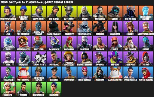 [PC/PSN/XBOX] | 54 skins | Take The L | The Reaper | Elite Agent | Mako | Sub Commander | Blue Team Leader | Rogue Agent | Havoc | Midas Rex | Zenith | Full Access