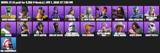[PC/PSN/XBOX] | 21 skins | Green Ranger | Danica | Polly | Augury | Yoo-mi | Lt. Ripp Slade | Explorer Emilie | Michonne | UNSC Spartan | Full Access