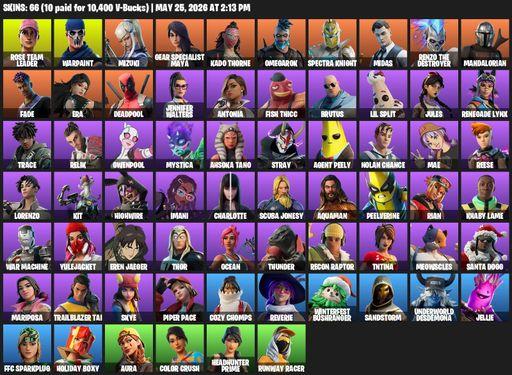 [PC/PSN] | 66 skins | OG STW | Rose Team Leader | Warpaint | Mizuki | Gear Specialist Maya | Kado Thorne | Omegarok | Spectra Knight | Midas | Full Access