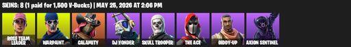 [PC/PSN/XBOX] | 8 skins | OG STW | Rose Team Leader | Warpaint | Calamity | DJ Yonder | Skull Trooper  | The Ace | Giddy-up | Axion Sentinel  | Full Access