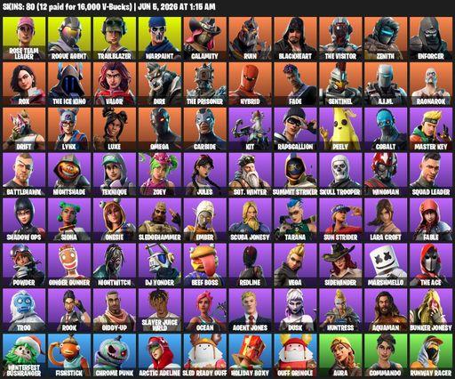 [PC/PSN/XBOX] | 80 skins | OG STW | Omega | Lara Croft | Reaper Axe | Rose Team Leader | Rogue Agent | Trailblazer | Warpaint | Calamity | Ruin | Full Access