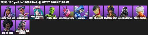 [PC/PSN/XBOX] | 12 skins | Raven Team Syd | Sparkle Diva | Neko Hatsune Miku | Kyran Aryk | Andy Fangerson | Nyanja | Lady of Cranes | Renegade Rebel | Full Access