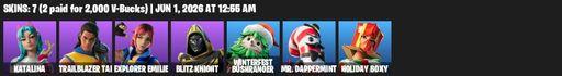 [PC/PSN] | 7 skins | Katalina | Trailblazer Tai | Explorer Emilie | Blitz Knight | Winterfest Bushranger | Mr. Dappermint | Holiday Boxy | Full Access