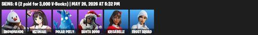 [PC/PSN/XBOX] | 6 skins | Snowmando | KizunaAI | Polar Peely | Santa Dogg | Krisabelle | Frost Squad | Solar Slicer | Blade of the Waning Moon | Full Access