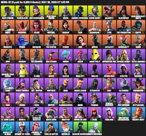 [PC/XBOX] | 87 skins | Omega | Mako | Blue Striker | Trailblazer | Sub Commander | Blue Team Leader | Havoc | Carbon Commando | Rogue Agent | Calamity | Full Access