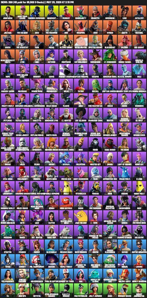 [PC/PSN] | 200 skins | OG STW | Reaper Axe | John Wick | Rose Team Leader | Carbon Commando | Warpaint | Prodigy | Singularity | Vendetta | Omegarok | Full Access