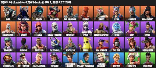 [PC/PSN/XBOX] | 40 skins | Dire | The Ice King | Zenith | Calamity | The Prisoner | Hybrid | Drift | Lynx | Carbide | Blackheart | Ragnarok | Valor | Full Access