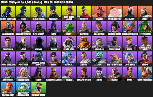 [PC/PSN/XBOX] | 53 skins | 1000 V-bucks | OG STW | Carbon Commando | Fixer | Blue Striker | Warpaint | Rose Team Leader | Prodigy | Valeria | Full Access