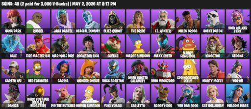 [PC/PSN/XBOX] | 40 skins | Hana Park | Russel | Jana Pastel | Glacial Dummy | Blitz Knight | The Bride | Lt. Winter | Miles Cross | Agent Patch | Full Access