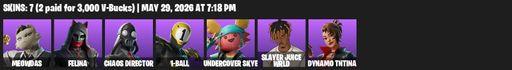 [PC/PSN] | 7 skins | Meowdas | Felina | Chaos Director | 1-Ball | Undercover Skye | Slayer Juice WRLD | Dynamo TNTina | Ember Pick | Full Access