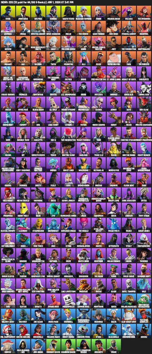[PC] | 228 skins | Lara Croft | Fixer | John Wick | Sultura | Xander | Darth Vader | Blizzard Bomber | Torin | Mandalorian | Galaxia | The Imagined | Full Access