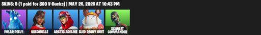 [PC/PSN] | 5 skins | 900 V-bucks | Polar Peely | Krisabelle | Arctic Adeline | Sled Ready Guff | Scarlet Commander | The Destroyer's Destroyer | Full Access
