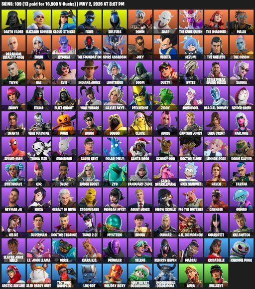 [PC/XBOX] | 109 skins | Lara Croft | Darth Vader | Blizzard Bomber | Cloud Striker | Fixer | Sultura | Ronin | Snap | The Cube Queen | The Imagined | Full Access