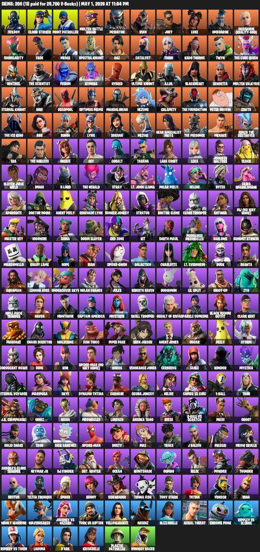 [PC/PSN/XBOX] | 206 skins | Lara Croft | Trilogy | Cloud Striker | Point Patroller | Molten Battle Hound | Predator | Ruin | Joey | Luxe | Omegarok | Full Access