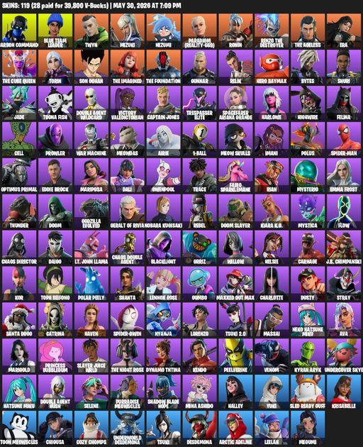 [PC/XBOX] | 119 skins | Carbon Commando | Blue Team Leader | Twyn | Mizuki | Nezumi | Paradigm (Reality-659) | Ronin | Renzo the Destroyer | Full Access