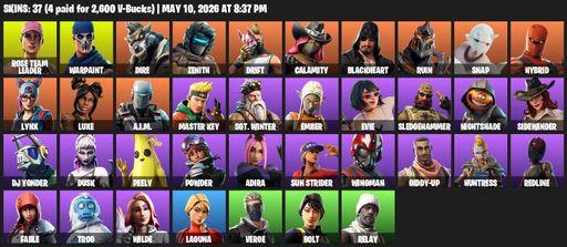 [PC/PSN] | 37 skins | OG STW | Rose Team Leader | Warpaint | Dire | Zenith | Drift | Calamity | Blackheart | Ruin | Snap | Hybrid | Lynx | Luxe | Full Access