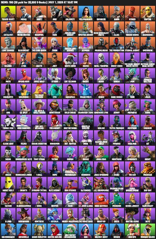 [PC/PSN/XBOX] | 150 skins | Travis Scott | Midas | Drift | Dire | Calamity | Yellowjacket | Enforcer | Ronin | Hybrid | Raptor | Catalyst | Full Access