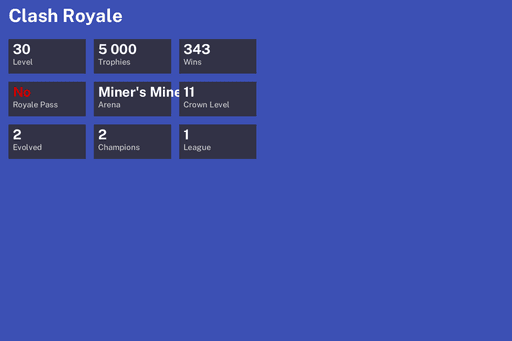 [KT11] | Level 30 | 5000 Trophies | Miner's Mine | 343 Wins | 2 Evol. | 2 Champ. | Full Access